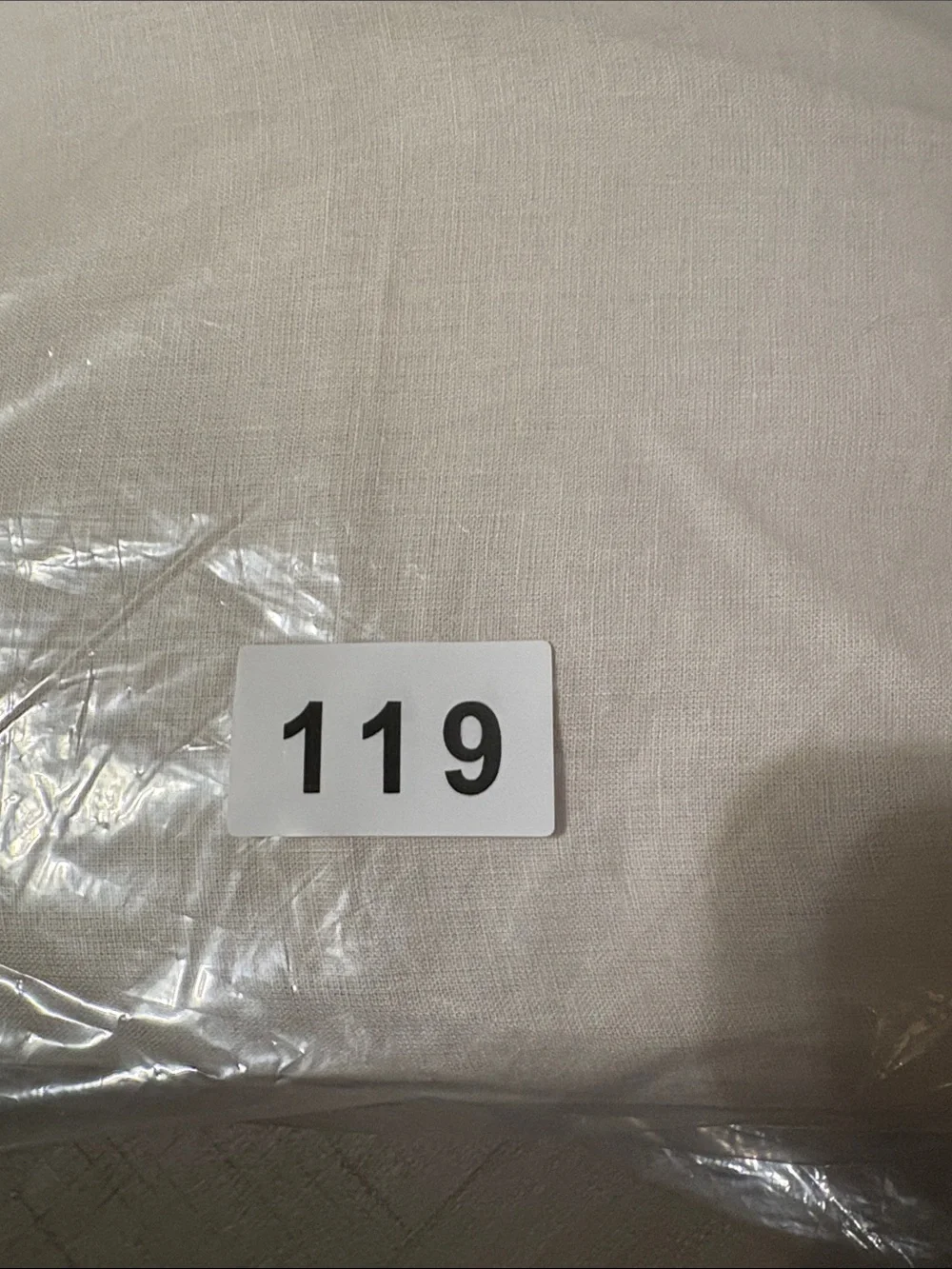 Quince European Linen Double Flange Duvet Cover Full Queen Sand 119